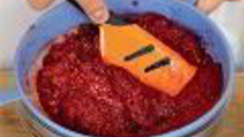 суп из малины с безе