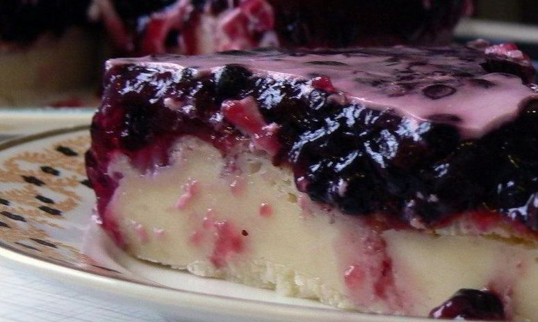 Рецепт черничного пудинга