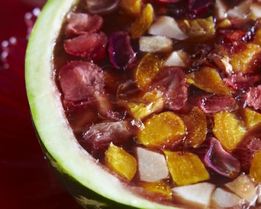 Фруктовое желе в арбузе