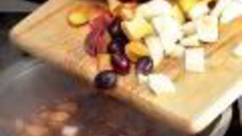 фруктовое желе в арбузе