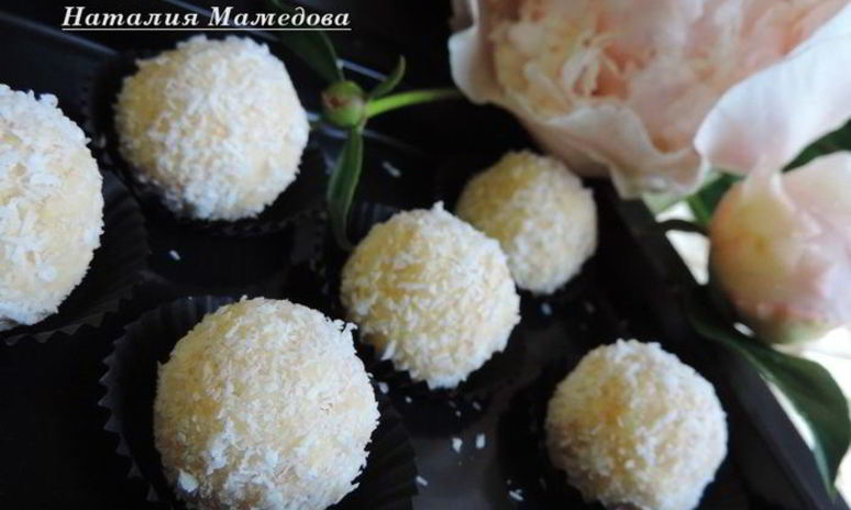 Рецепт кокосово-кунжутных конфеты