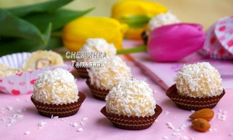 Рецепт кокосовых конфет сладкая весна