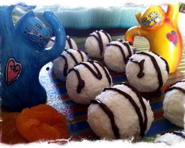 Конфета из творога с курагой