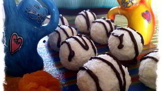 Конфета из творога с курагой