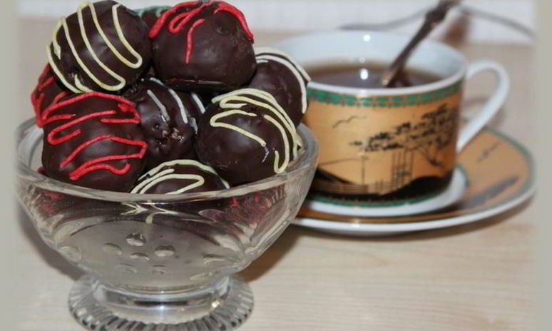 Рецепт конфет ореховый микс с клюквой