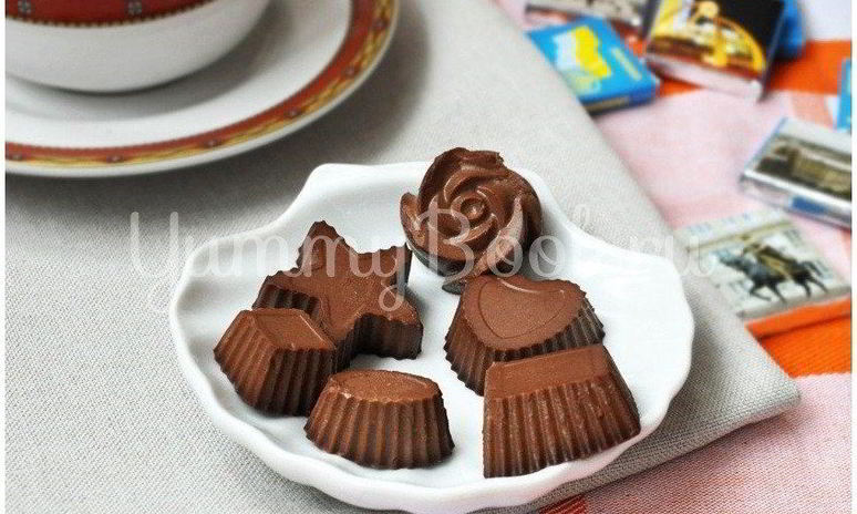 Рецепт конфет шоколадно-желейные