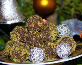 Конфеты шоколадные с грецкими орехами и миндальным ликером