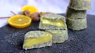 Маковые конфеты с лимонным курдом