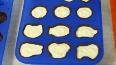 шоколадные конфеты с йогуртовым мороженым