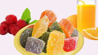 Желейные конфеты из плодово ягодного сока