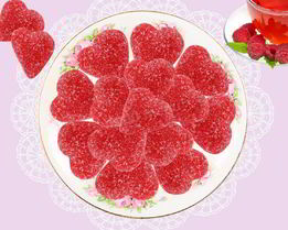 Желейные конфеты с малиной