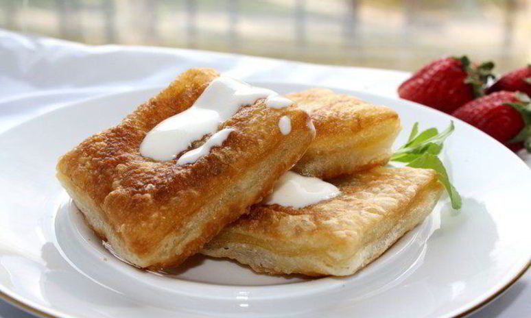 Рецепт десертных равиолей со сливочным кремом