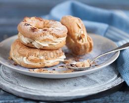 Кольца заварные с творожным кремом