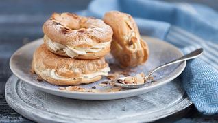 Кольца заварные с творожным кремом