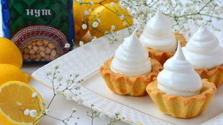 Корзиночки из нута с белковым кремом