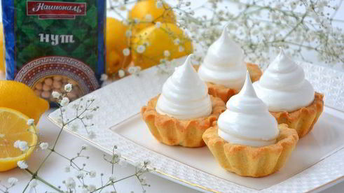 корзиночки из нута с белковым кремом