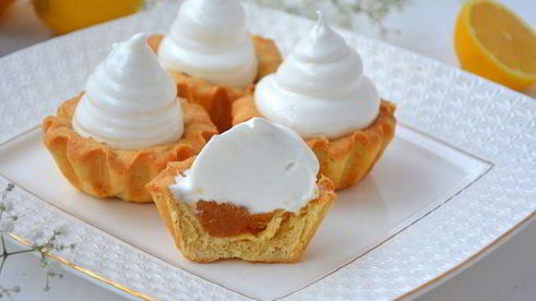 корзиночки из нута с белковым кремом