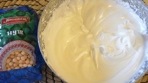 корзиночки из нута с белковым кремом