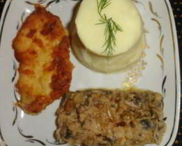 Кремовое пюре со сливочными грибами