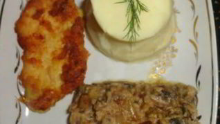 Кремовое пюре со сливочными грибами