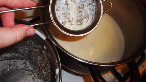 лавандовый заварной крем