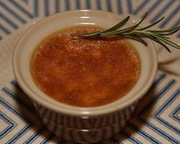 Лимонный крем-брюле с розмарином