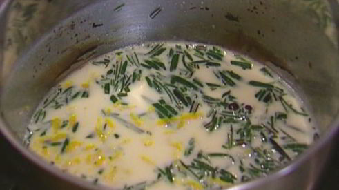 лимонный крем-брюле с розмарином