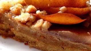 Миндальный тaрт с кремом и грушами