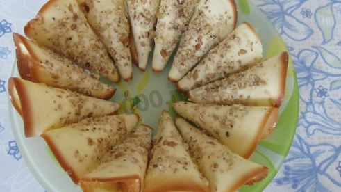 ореховые трубочки с белковым кремом