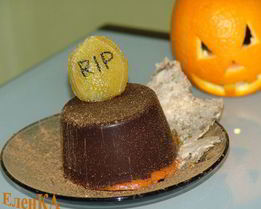 Тыквенный крем чиз с маршмеллоу в шоколаде на halloween