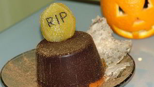 Тыквенный крем чиз с маршмеллоу в шоколаде на halloween