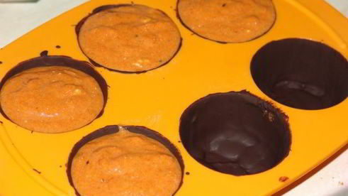 тыквенный крем чиз с маршмеллоу в шоколаде на halloween