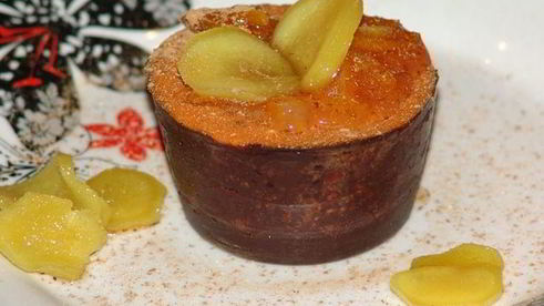 тыквенный крем чиз с маршмеллоу в шоколаде на halloween