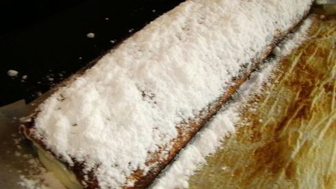 тыквенный рулет с творожным кремом