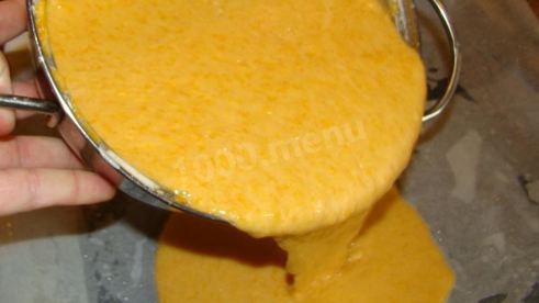 тыквенный рулет с творожным кремом