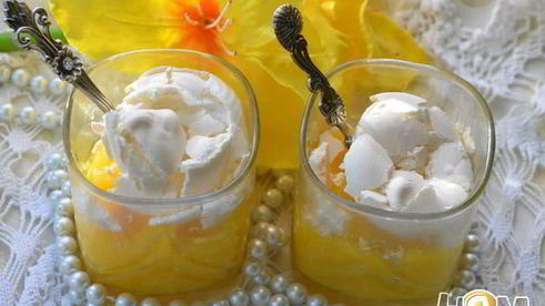 лимонный десерт