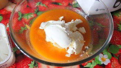 абрикосовое мороженое