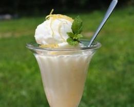 Домашнее лимонное мороженое