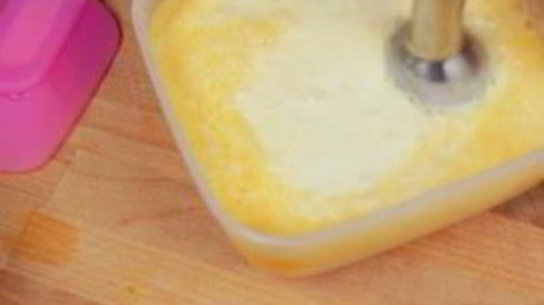 домашнее мороженое с мандаринами