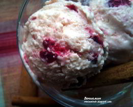 Йогуртовое мороженое с вишней