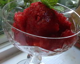 Клубничное мороженое Сорбет