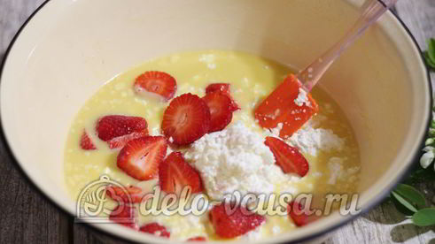 клубничное мороженое