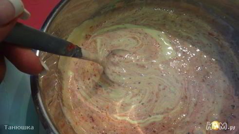 клубничный пломбир с мятой