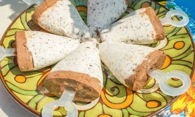 Рецепт мороженого с шоколадной крошкой