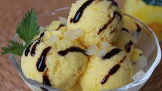 Мороженое Тропический рай с ананасами