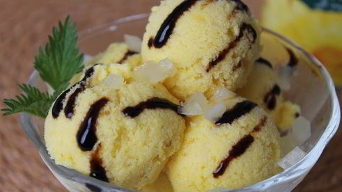 мороженое тропический рай с ананасами