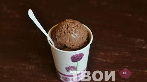 шоколадное мороженое