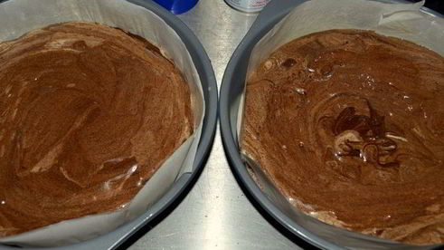 шоколадный торт-мороженое с маршмэллоу и фундуком