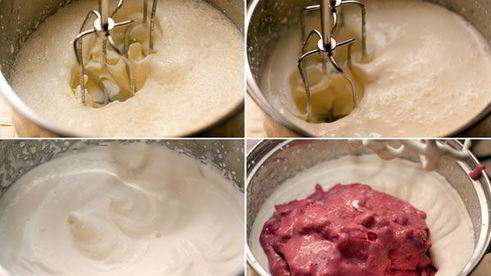 сливочное малиновое мороженое