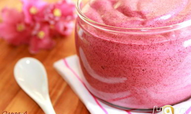 Рецепт чернично-яблочного мусс